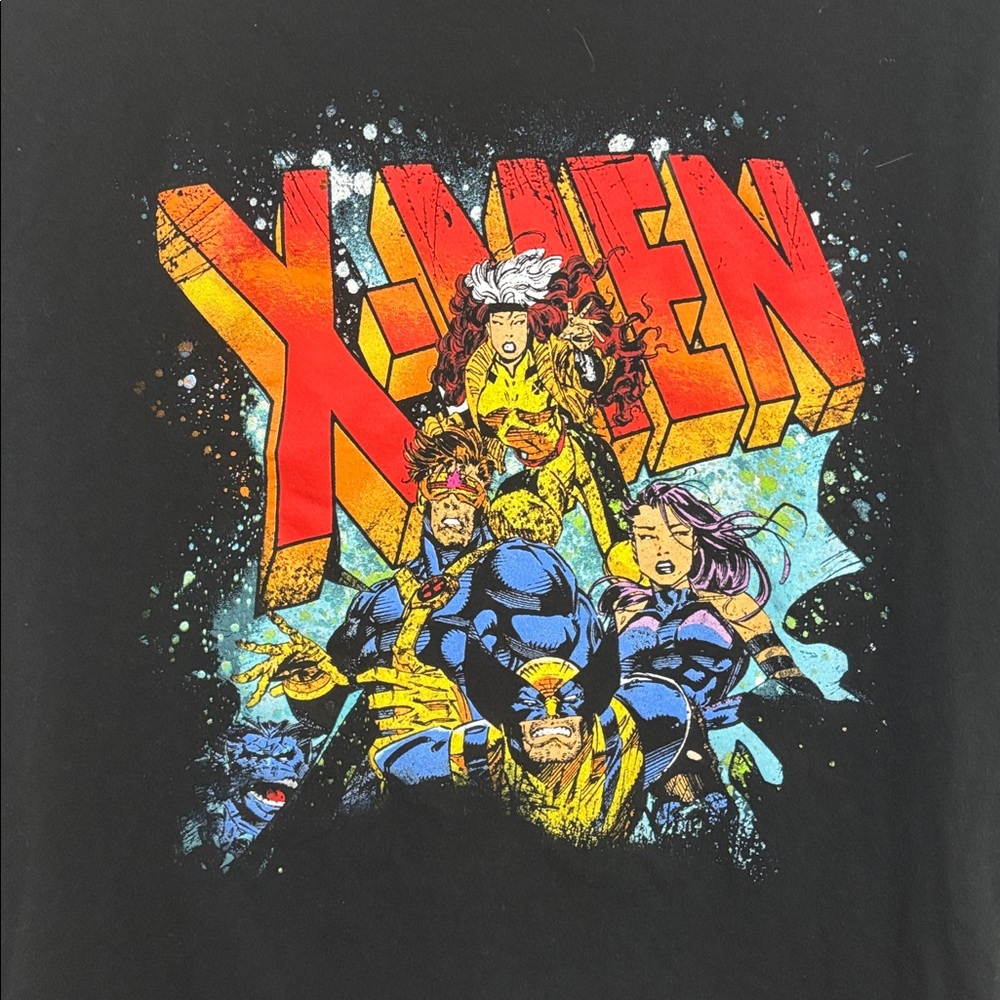 Marvel Comics X-Men Adult Cotton Short Sleeves Black Tee